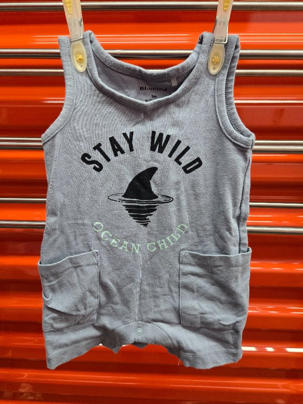 3 for 10$ Blumind Baby grey overall - 3 months - summer shorts